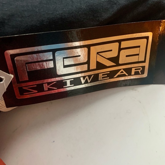 Vintage FERA Skiwear Ski Jacket Orange Black NWT Size 10 Thermoloft - Picture 12 of 13